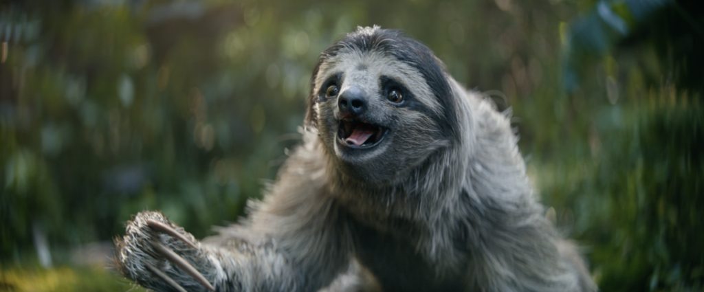 CG sloth in Frito Lay’s “Push It” spot 