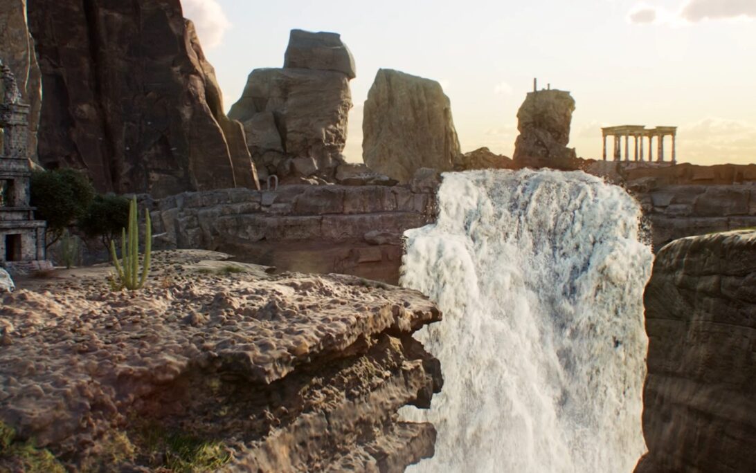 Waterfall made with Bifrost Liquids