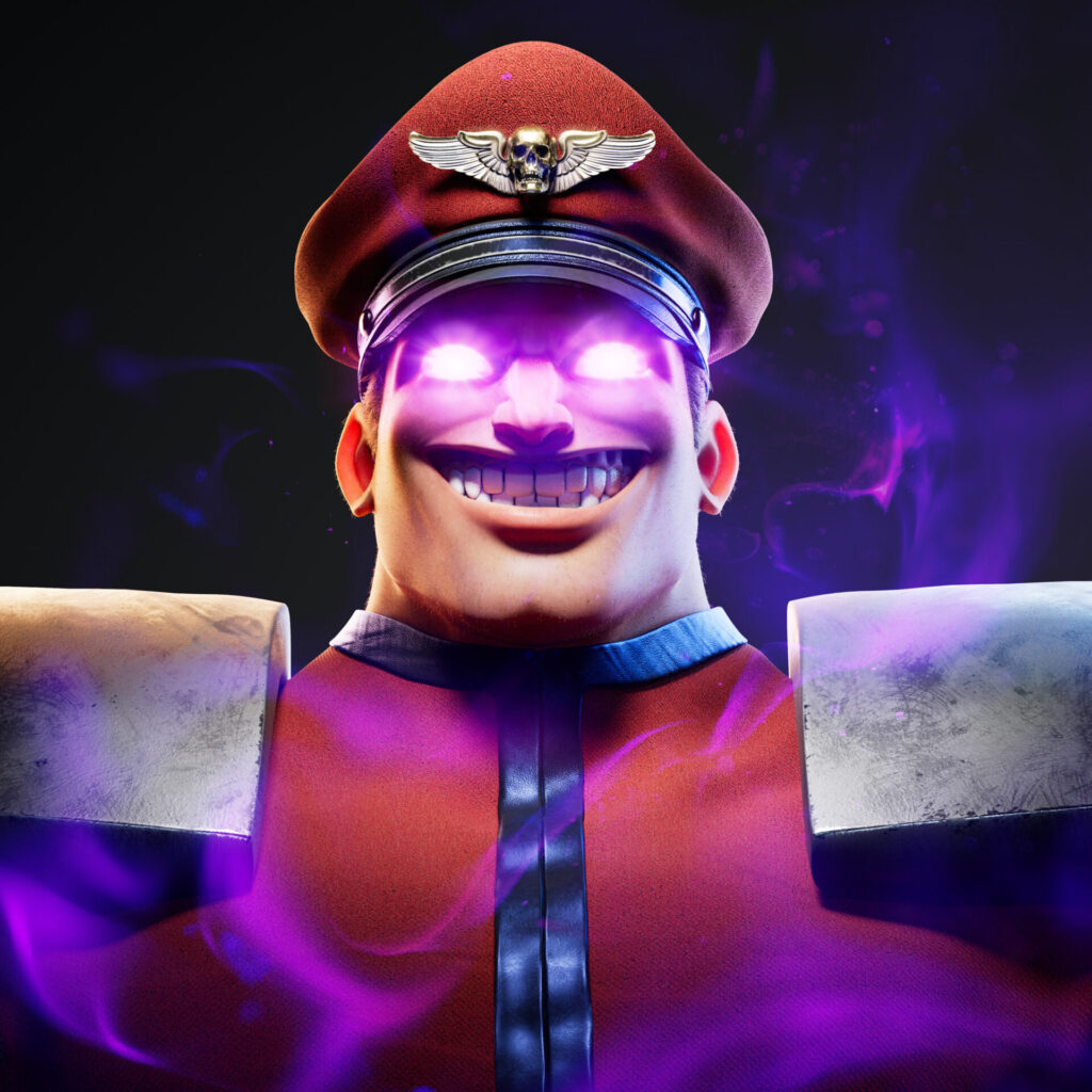 Ricky's 3D art of character "M. Bison" from Street Fighter.