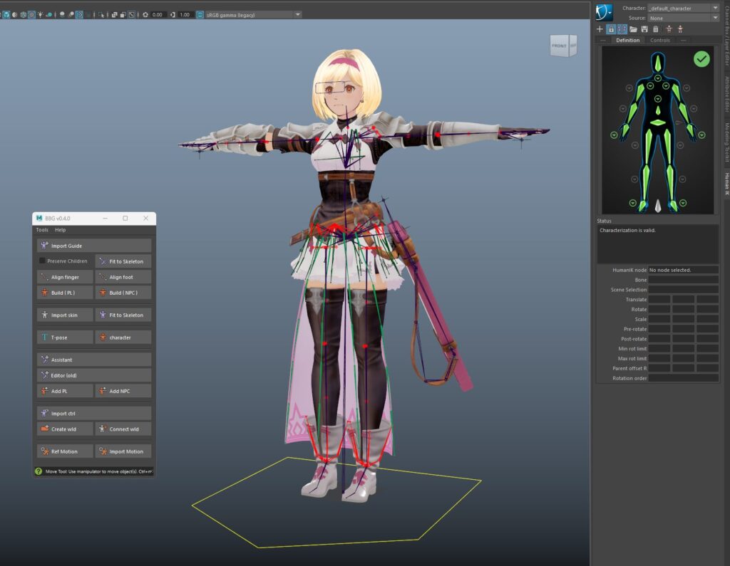 Image of the character definition of Zeta in Maya