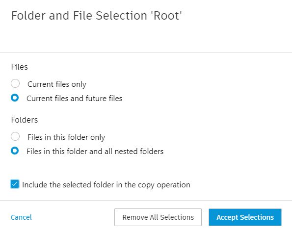 ART Folder Selection Options