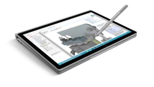 Rendering of Microsoft Surface running software by Autodesk