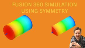 Fusion 360 simulation using symmetry