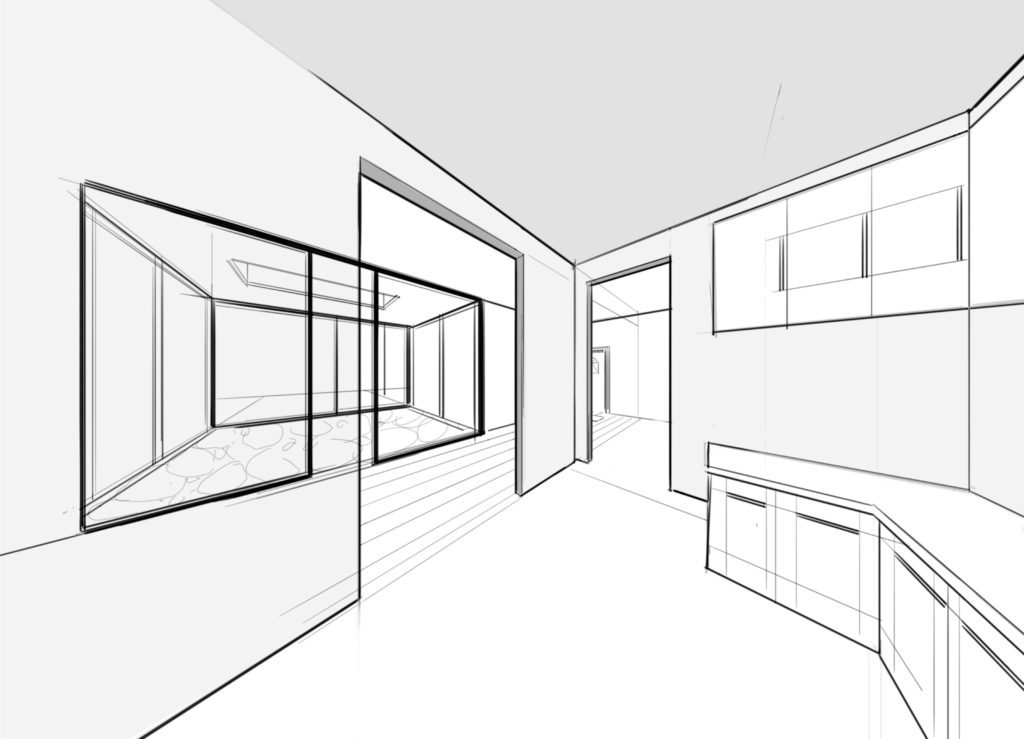 Perspective Guides Using Two Point Perspective For Drawing Interiors Sketchbook Blog