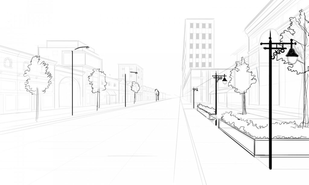 Perspective Guides How To Draw Architectural Street Scenes Sketchbook Blog