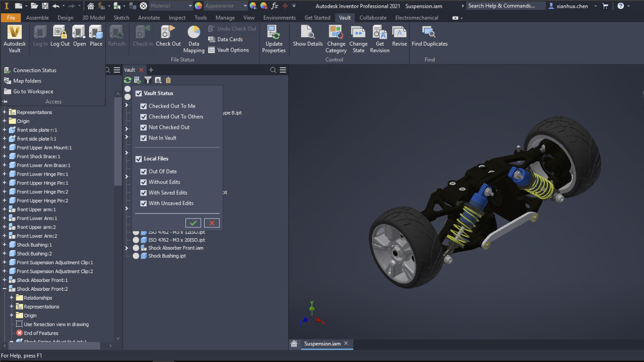 Как запустить autodesk vault