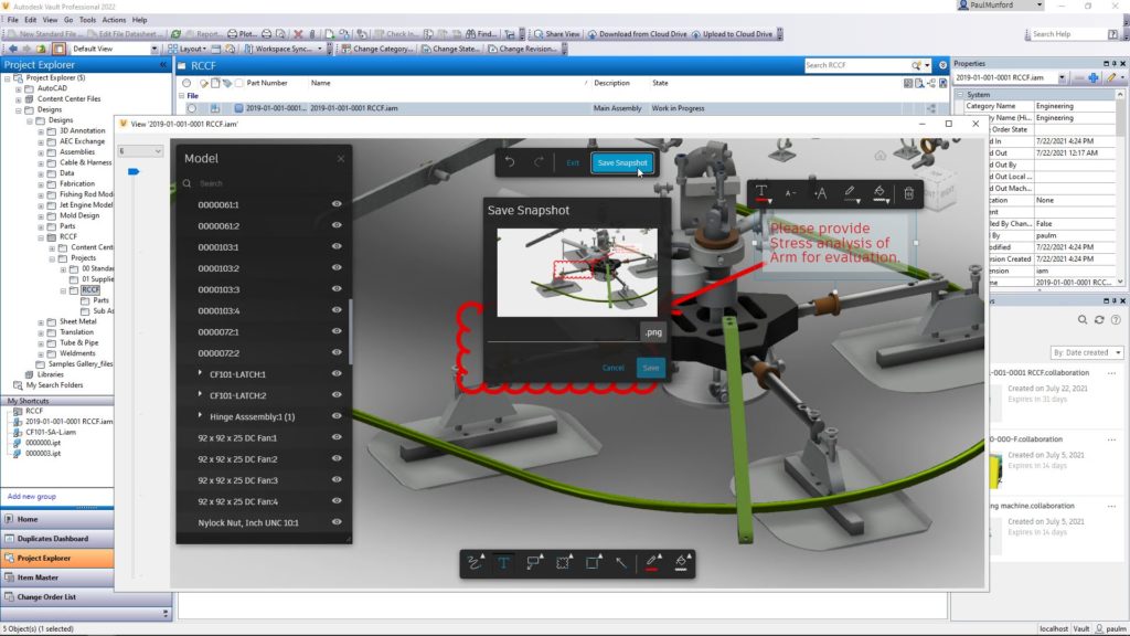 Autodesk Vault-2022.1 What's New - Autodesk viewer in Desktop client