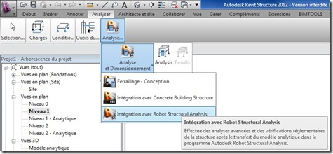 Revit Structure vers Robot Structural Analysis