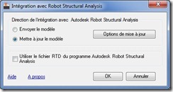 Revit Structure export vers Robot Structural Analysis